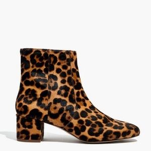 Madewell Jada Boot in Leopard Calf Hair